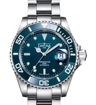 Davosa迪沃斯男士运动腕表 自动机械蓝水鬼潜水表16155540